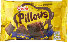 Oishi Pillows Choco Filled Crackers Choco, 10 x 24g