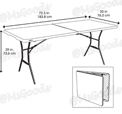 TABLE FOLDING 6FEET