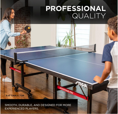 Ping Pong Tables - 13-25mm Performance Tops - Quickplay 10 Minute Assembly - Playback Mode - Recreational to Tournament-Level Table Tennis Table