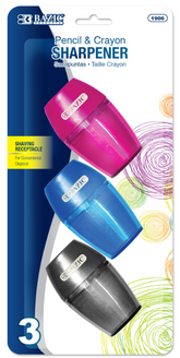 Sharpener w/ Receptacle (3/pack) $1.95