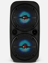 Speaker Rechargeable 8" QFX PBX-8080 Dual 8" Rechargeable Speaker +TWS-Bluetooth +USB/SD/FM/AUX/LED