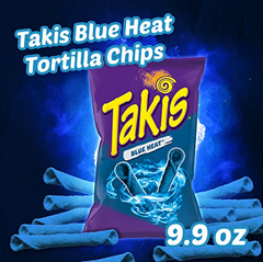 TAKIS BLUE HEAT TORTILLA CHIPS 9.9-OZ