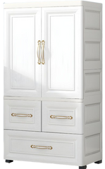 Plastic Cabonet Double Door + 2Drawer