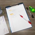 BAZIC 50CT 8.5X11.75" WHITE PERFORATED WRITING PAD#5039