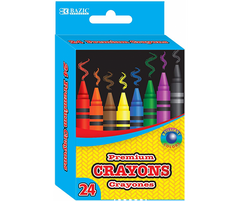 BAZIC 24CLR PREMIUM QUALITY CRAYON #2511