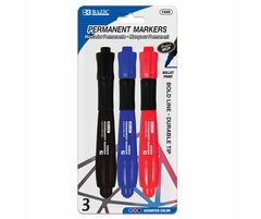 BAZIC ASST CLR BULLET TIP JUMBO PERMANENT #1245