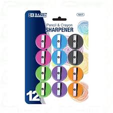 BAZIC ROUND PENCIL SHARPNER 12PCS