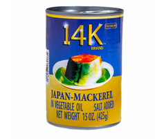 14K Japan Mackerel In Vegetable Oil 15oz