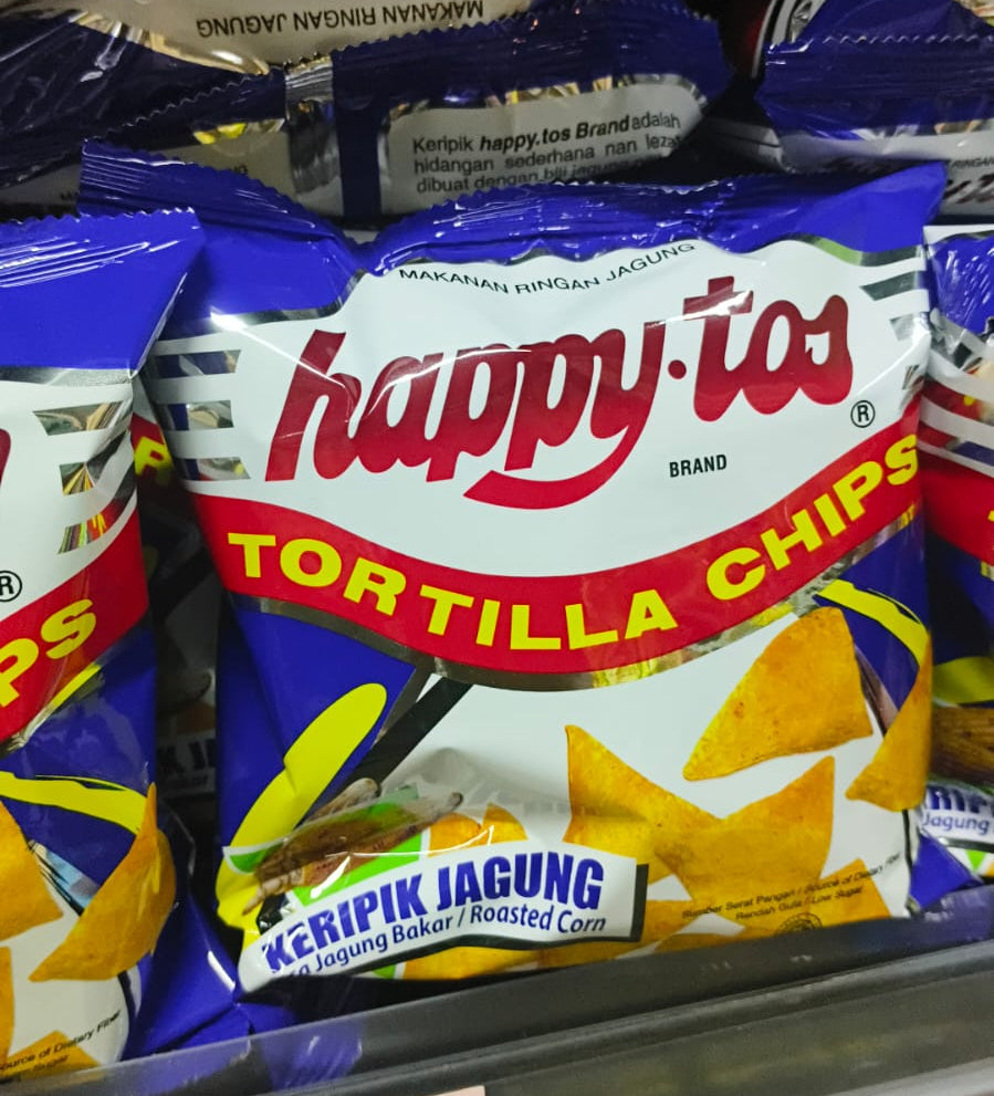 HAPPY-TOS TORTILLA ROASTED CORN CHIPS 55G #3754