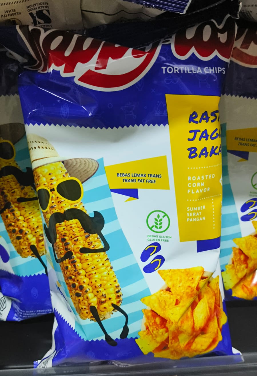 HAPPY-TOS TORTILLA ROASTED CORN CHIPS 140G #4034