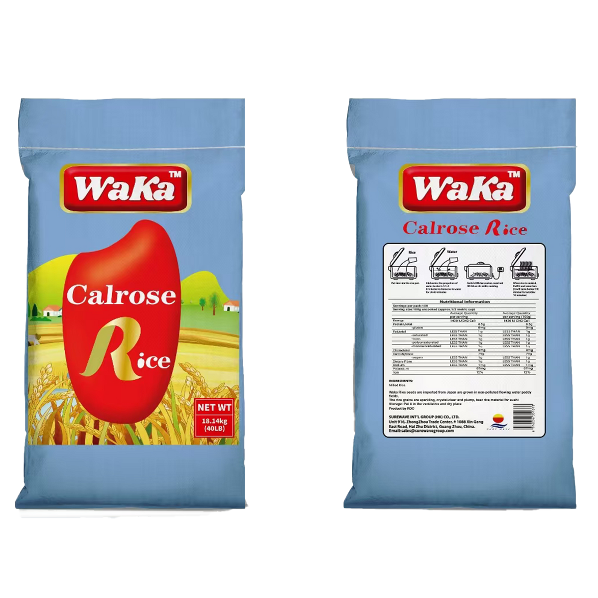 50LB WAKA CALROSE RICE