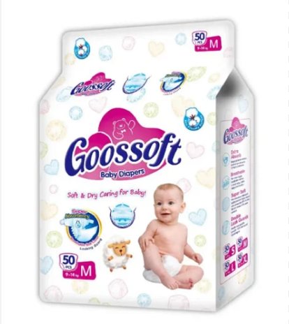 GOOSSOFT DIAPER 50 PCS MEDIUM