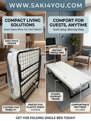 FOLDABLE SINGLE BED