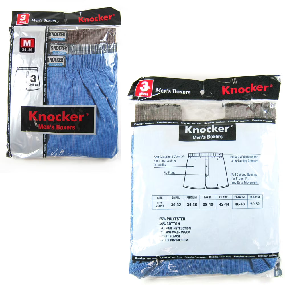 KNOCKER BOXER SHORTS (S,M,L&XL SIZE)