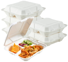 BIODEGRADABLE 8 INCHES LUNCH BOX