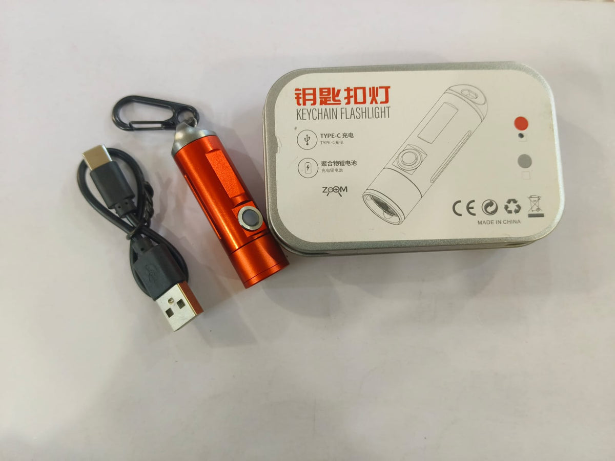 KEYCHAIN FLASHLIGHT RECHARGEABLE #0573