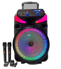 Speaker portable 15 inch QL-1502 joystick dj big  Hi-Fi system bluetooth karaoke speaker with mic