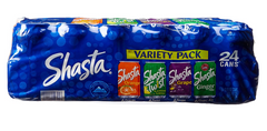 SHASTA SODA IN CAN 12OZ (VARIETY OF FLAVORS) 24/12OZ $22.95