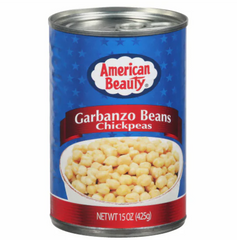 American Beauty Garbanzo Beans Chick Peas 15oz