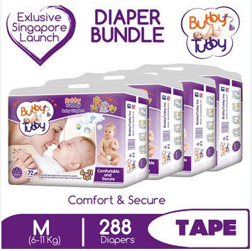 BABY DIAPERS 72PCS PER PACK M SIZE