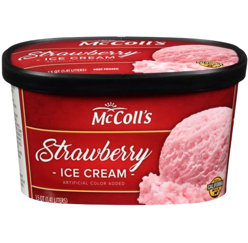 ICE CREAM STRAWBERRY 1.5 QT