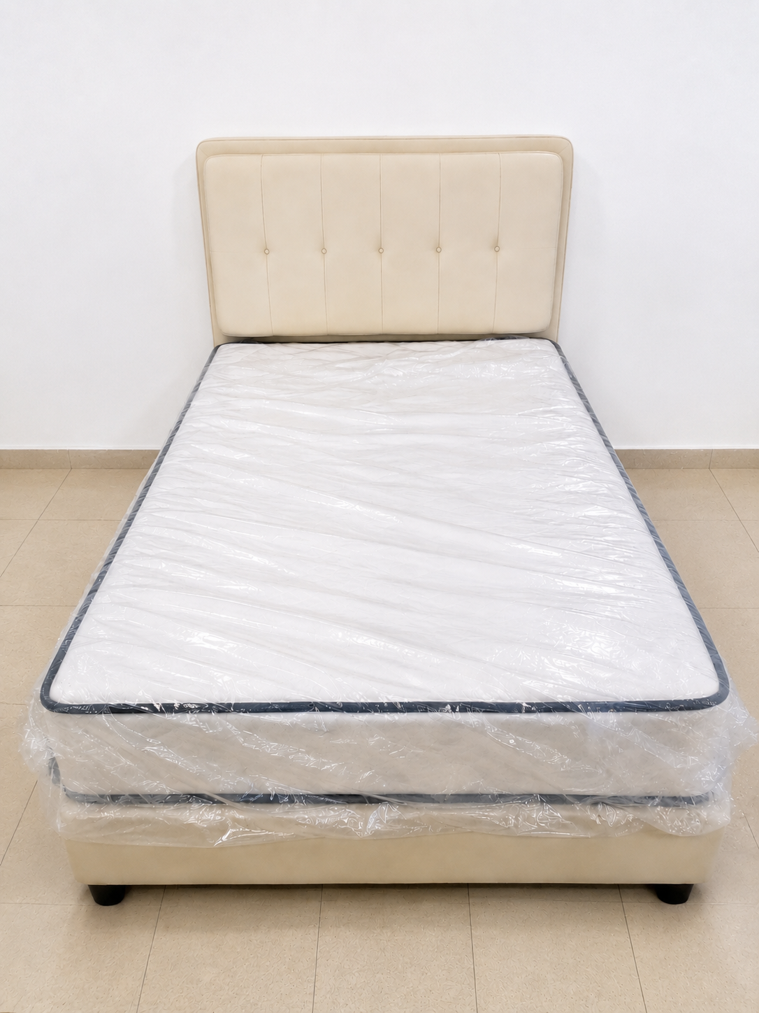 SINGLE BED WITH MATTRESS