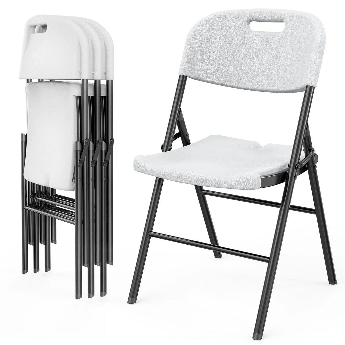 WHITE FOLDABLE CHAIR
